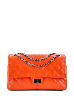 CHANEL Pre-Owned Reissue 2.55 Flap Bag Quilted Patent Caviar 226 shoulder bag - Orange