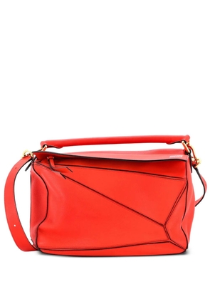 Loewe Pre-Owned Puzzle Bag Leather Medium shoulder bag - Red