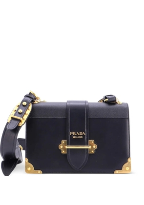Prada Pre-Owned Cahier Leather and Saffiano Leather Large crossbody bag - Black