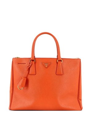 Prada Pre-Owned Double Zip Lux Saffiano Leather Large tote bag - Orange