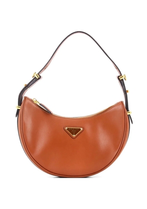 Prada Pre-Owned Arque Half Moon Leather Small hobo bag - Brown