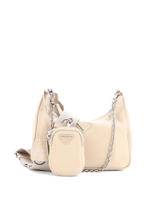 Prada Pre-Owned Re-Edition 2005 Shoulder Bag Tessuto Small crossbody bag - Neutrals