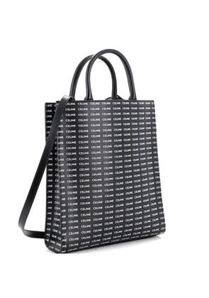 Celine Pre-Owned Vertical Cabas Tote All Over Logo Print Leather Small satchel - Black