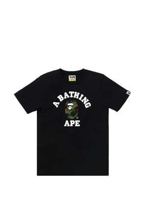 A BATHING APE® Camo College graphic-print T-shirt - Black