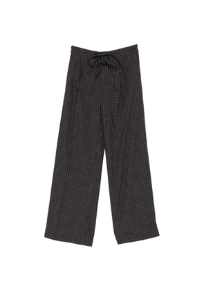 LESS checked drawstring trousers - Blue