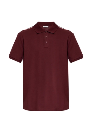 Moncler Piquet stripe detail polo shirt - Red