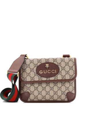 Gucci Pre-Owned Neo Vintage Flap Messenger GG Coated Canvas Small crossbody bag - Brown