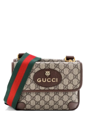 Gucci Pre-Owned Neo Vintage Flap Messenger GG Coated Canvas Small crossbody bag - Brown