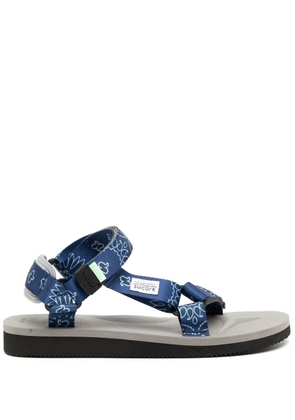 Suicoke DEPA-Cab paisley-print sandals - Black