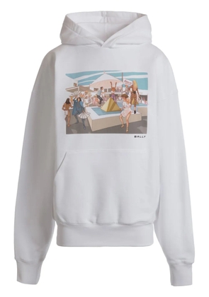 Bally x DJ Leo Mas Dancing Amnesia-print hoodie - White