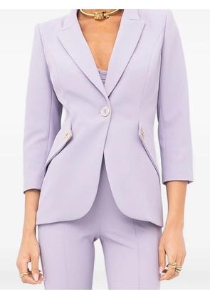 Elisabetta Franchi button trim blazer - Purple
