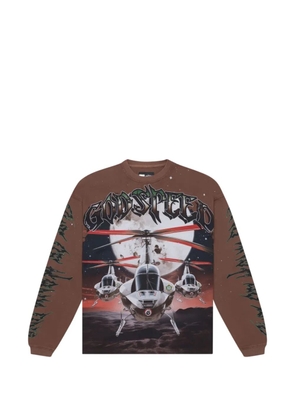 GODSPEED graphic-print long-sleeve sweatshirt - Brown
