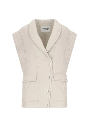 ISABEL MARANT Naelle quilted gilet - Neutrals