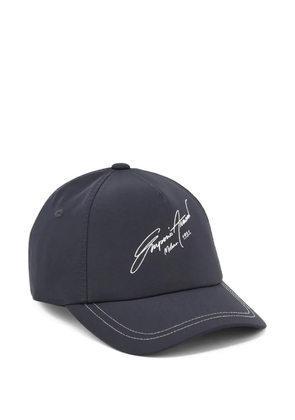 Emporio Armani curved peak baseball cap - Blue