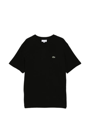 Lacoste logo-embroidered T-shirt - Black