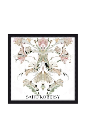 Saiid Kobeisy medium floral scarf - White