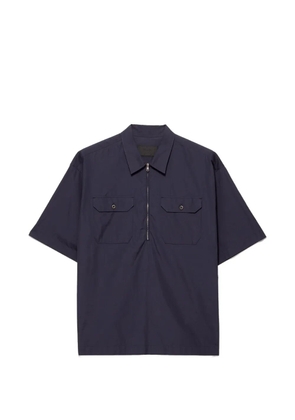 Prada short-sleeved cotton shirt - Blue