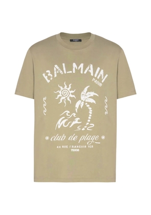 Balmain short-sleeve crew-neck T-shirt - Green