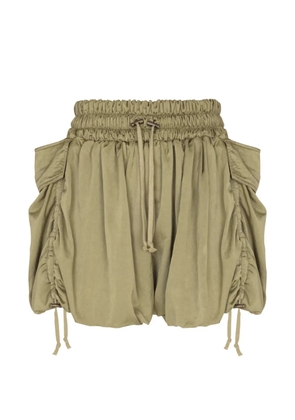 Balmain drawstring-fastening cargo shorts - Green