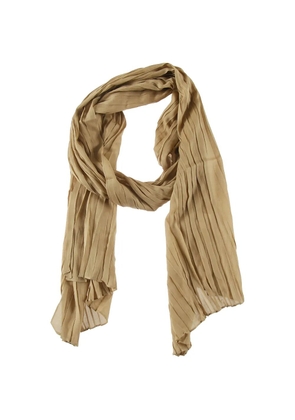Fabiana Filippi pleated scarf - Brown
