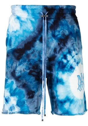AMIRI tie-dye cotton shorts - Blue