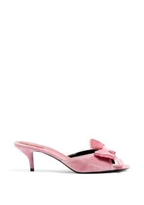 Valentino Garavani Marie A Velvet Slide Sandals 55mm - Pink