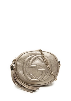 Gucci Pre-Owned 2016-2025 Mini Metallic Pebbled Calfskin Soho Chain crossbody bag - Gold