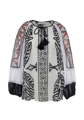 Devotion Seawind tie-fastening blouse - White