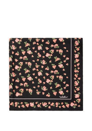 Valentino Garavani mazzetto coriandolo silk scarf - Black