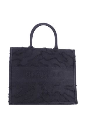 Christian Dior Pre-Owned Book Camouflage Embroidered Canvas Large tote bag - Black