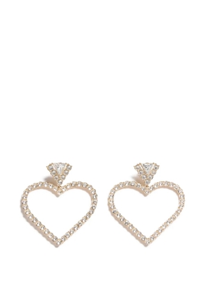 Valentino Garavani Coeur Royal earrings in metal and Swarovski® crystals - Gold