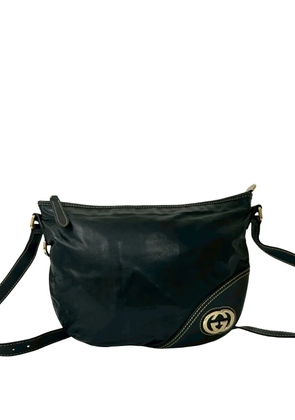 Gucci Pre-Owned 2000-2015 Medium Leather New Britt Half Moon crossbody bag - Black