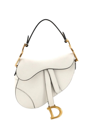 Christian Dior Pre-Owned Saddle Handbag Leather Mini shoulder bag - White
