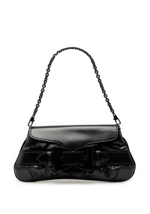 Gucci Pre-Owned 2000-2015 Coated Canvas Dialux Queen shoulder bag - Black