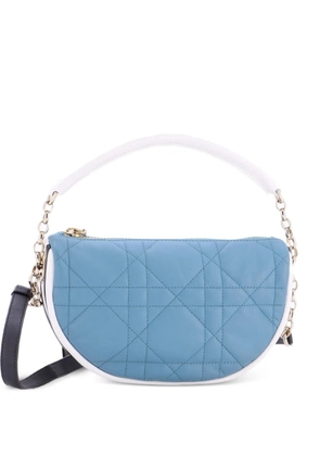 Christian Dior Pre-Owned Vibe Cannage Quilt Lambskin Small hobo bag - Blue