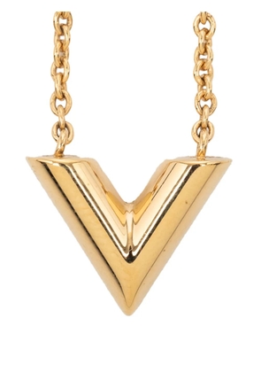 Louis Vuitton Pre-Owned 2024 Gold Plated Essential V Necklace costume necklace