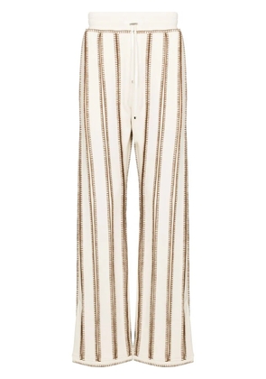 AMIRI flared striped track pants - Neutrals