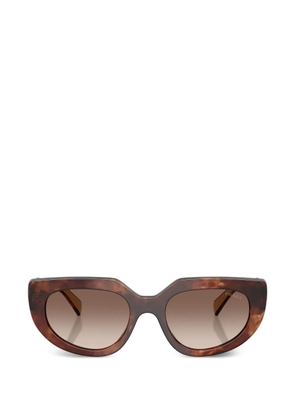 Prada Eyewear patterned geometric sunglasses - Brown