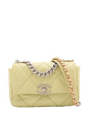 CHANEL Pre-Owned 2021-2025 Medium Lambskin 19 Flap satchel - Green