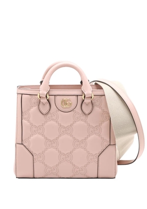 Gucci Pre-Owned 2016-2025 Mini GG Matelasse Leather Top Handle Bag satchel - Pink
