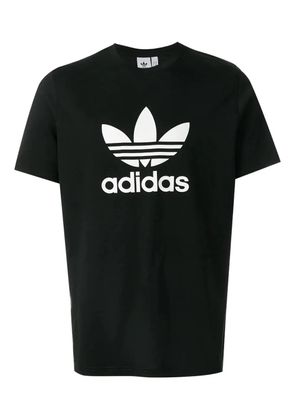 adidas Trefoil logo-print T-shirt - Black