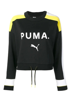 PUMA drawstring logo sweatshirt - Black
