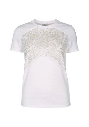 Elisabetta Franchi embellished T-shirt - White