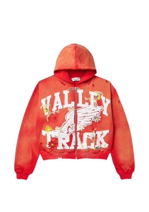 Vale long-sleeve zip hoodie - Orange