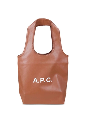 A.P.C. small Ninon logo-detail tote bag - Brown