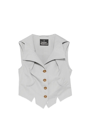 Vivienne Westwood Meryl pinstripe buttoned sleeveless waistcoat - Grey