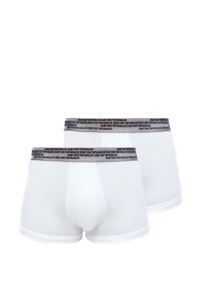 Emporio Armani contrasting elastic boxers (set of two) - White