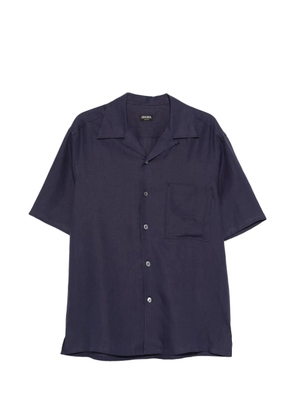 Zegna short-sleeve shirt - Blue