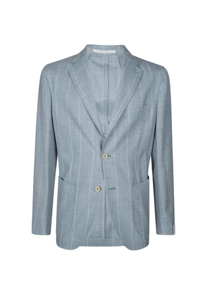 Eleventy single-breasted pinstripe blazer - Blue