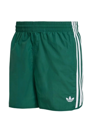 adidas three-stripe logo shorts - Green